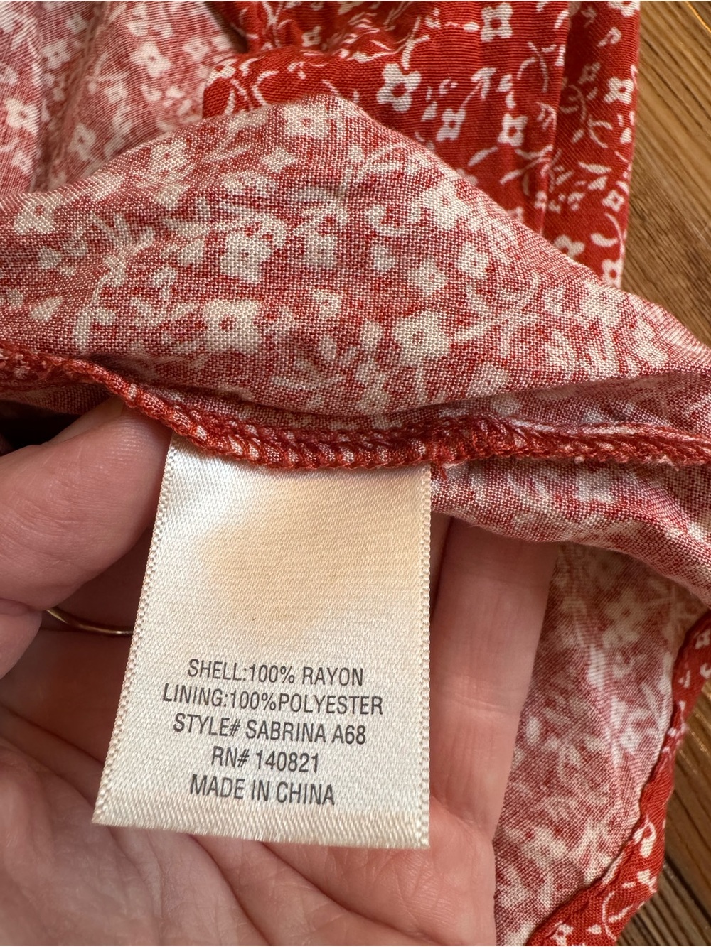 Mi Ami - Small, Coral Floral Off-Shoulder Maxi Dress - Picture 14 of 14